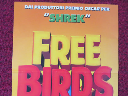 FREE BIRDS ITALIAN LOCANDINA POSTER OWEN WILSON WOODY HARRELSON 2013