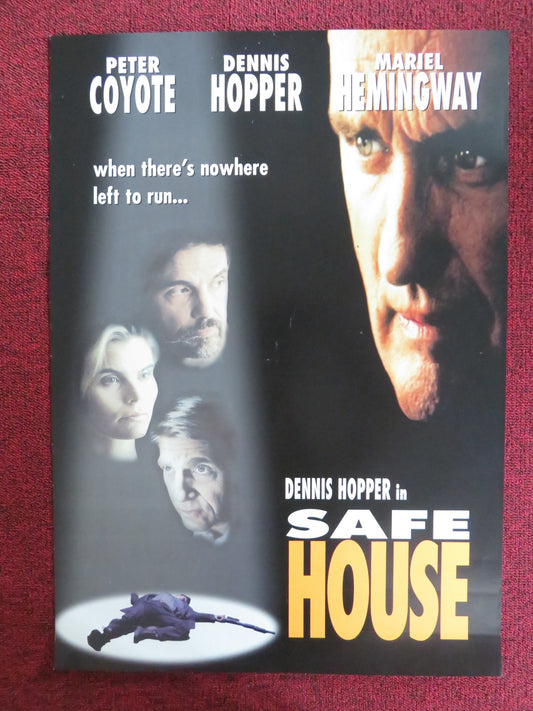 SAFE HOUSE / ROAD ENDS VHS VIDEO POSTER DENNIS HOPPER PETER COYOTE 1997