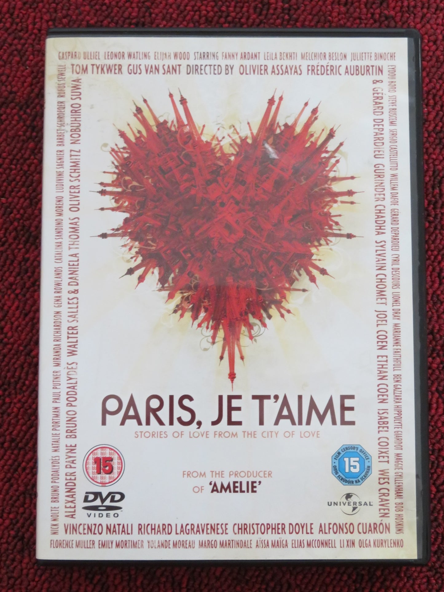 PARIS, JE T'AIME (DVD) JULIETTE BINOCHE STEVE BUSCEMI  2006 REGION 2