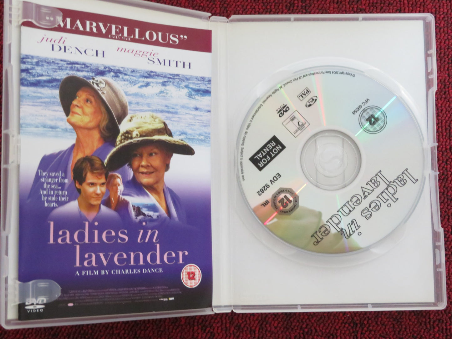 LADIES IN LAVENDER (DVD) MAGGIE SMITH JUDI DENCH 2004 REGION 2