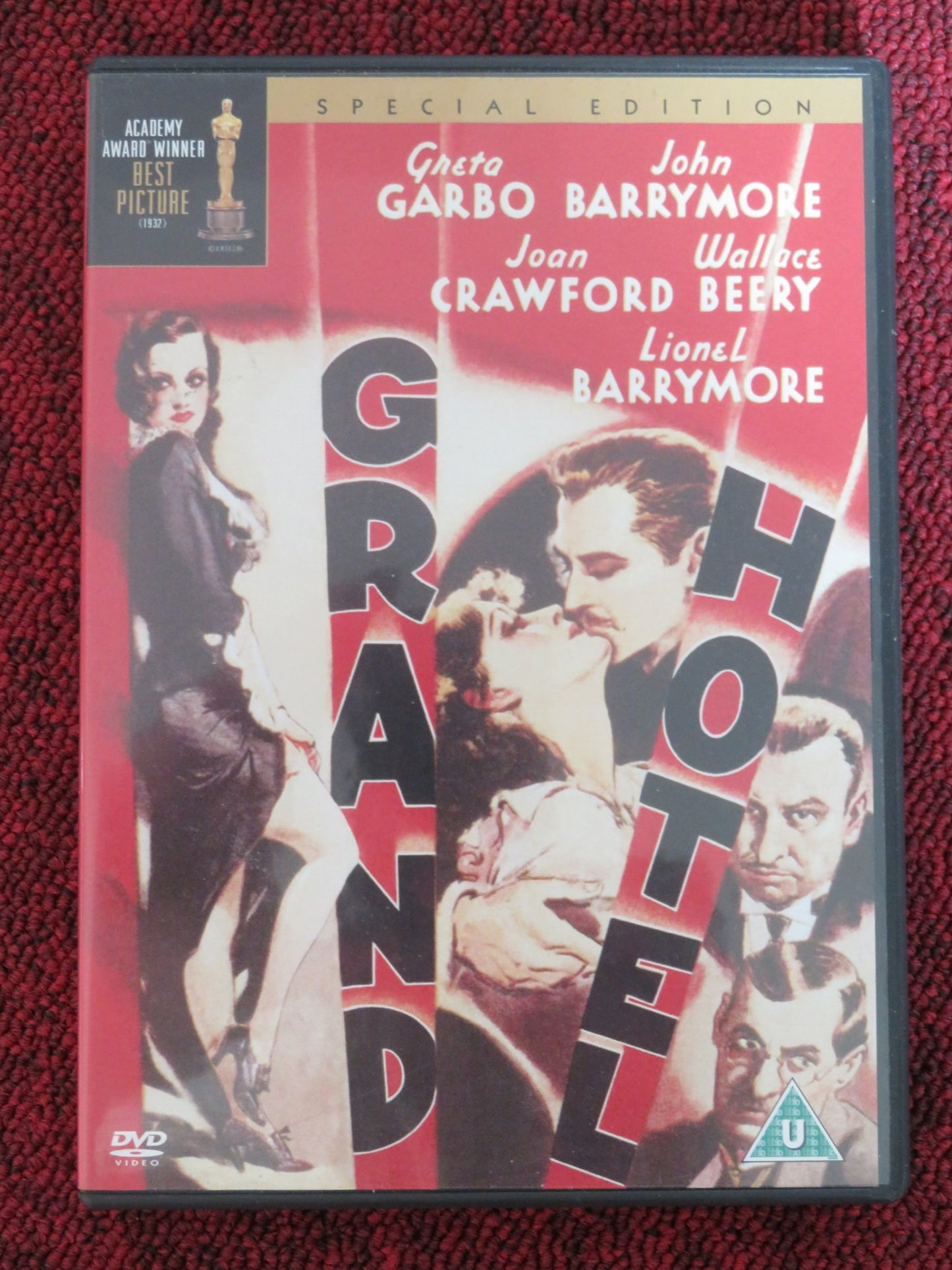 GRAND HOTEL (DVD) GRETA GARBO JOHN BARRYMORE 1932 REGION 2