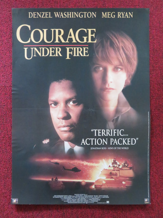 COURAGE UNDER FIRE VHS VIDEO POSTER DENZEL WASHINGTON MEG RYAN 1996