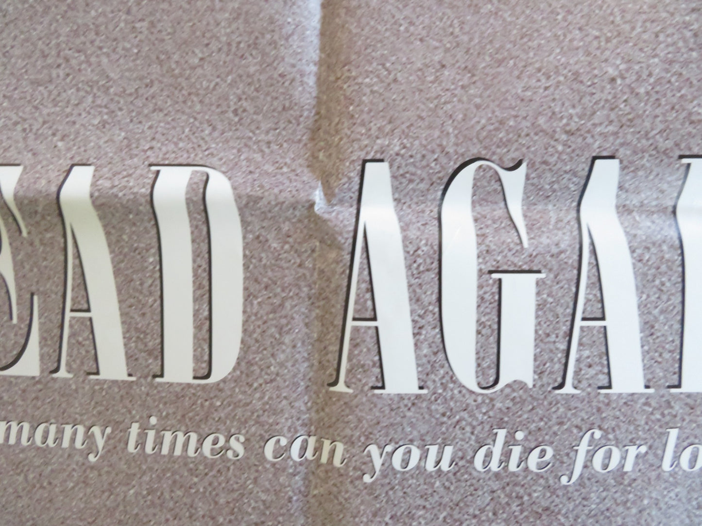 DEAD AGAIN- B FOLDED US ONE SHEET POSTER KENNETH BRANAGH ANDY GARCIA 1991