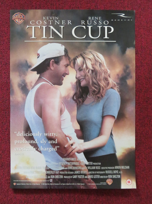 TIN CUP VHS VIDEO POSTER KEVIN COSTNER RENE RUSSO 1996