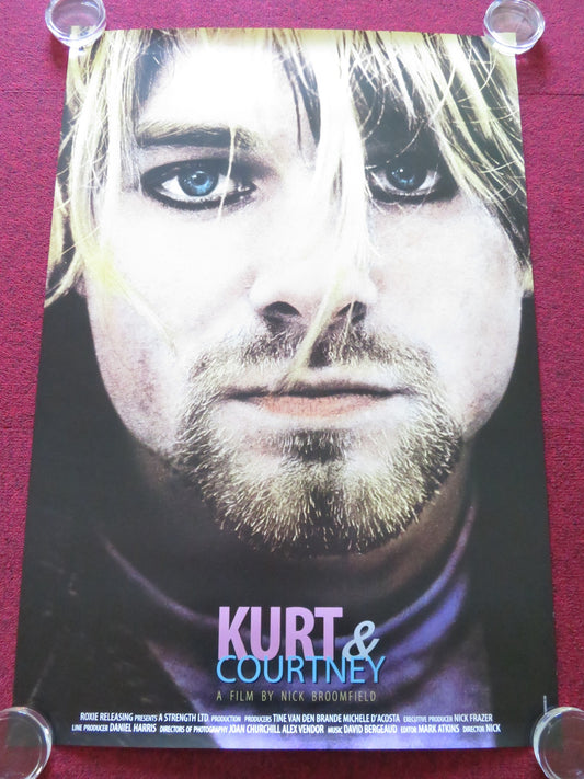 KURT & COURTNEY US ONE SHEET ROLLED POSTER KURT COBAIN COURTNEY LOVE 1998