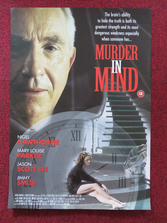 MURDER IN MIND VHS VIDEO POSTER NIGEL HAWTHORNE MARY LOUISE PARKER 1997