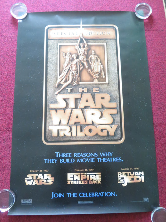 THE STAR WARS TRILOGY - VERSION F US ONE SHEET ROLLED POSTER MARK HAMILL 1997