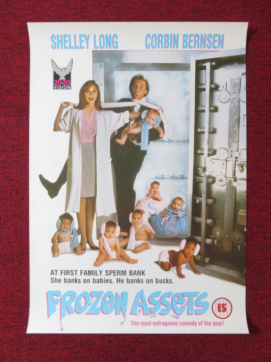 FROZEN ASSETS VHS VIDEO POSTER SHELLEY LONG CORBIN BERNSEN 1992