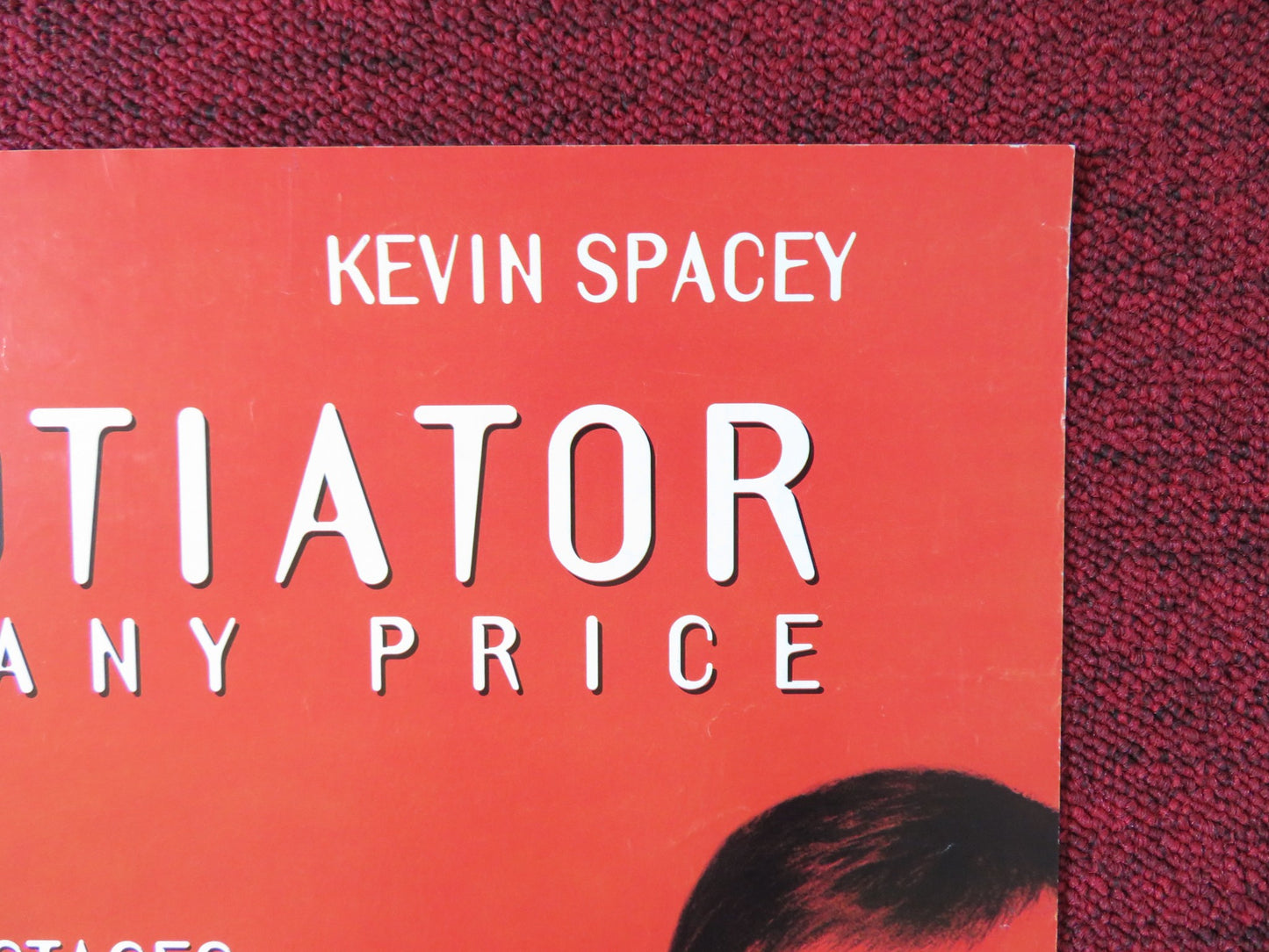 THE NEGOTIATOR VHS VIDEO POSTER SAMUEL L. JACKSON KEVIN SPACEY 1998