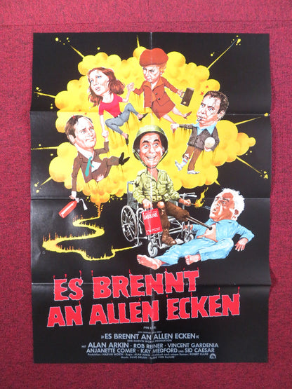 ES BRENNT AL ALIEN ECKEN GERMAN A1 POSTER FOLDED ALAN ARKIN ROB REINER 1977