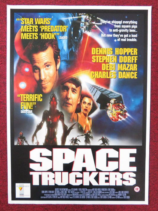SPACE TRUCKERS VHS POSTER ROLLED DENNIS HOPPER STEPHEN DORFF 1996