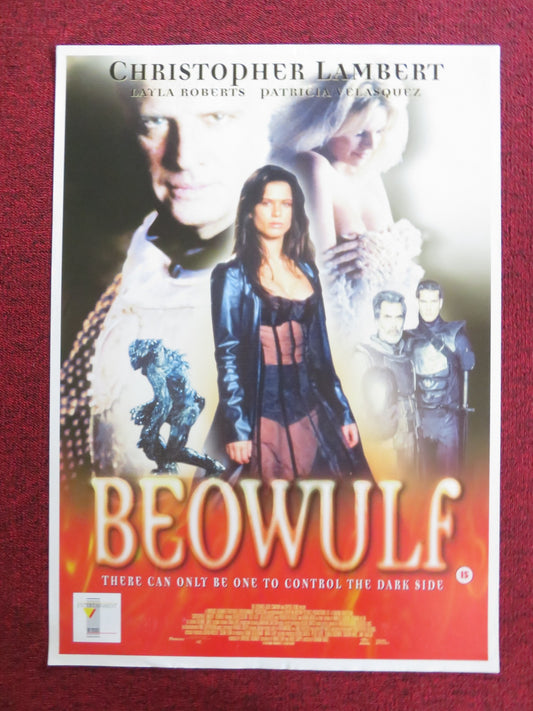 BEOWULF VHS POSTER ROLLED CHRISTOPHER LAMBERT RHONA MITRA 1999