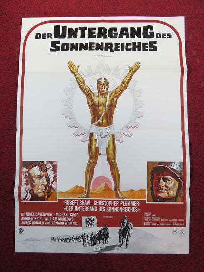 THE ROYAL HUNT OF THE SUN GERMAN A1 POSTER FOLDED ROBERT SHAW 1970