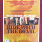 RIDE WITH THE DEVIL VHS POSTER ROLLED TOBEY MAGUIRE SKEET ULRICH 1999