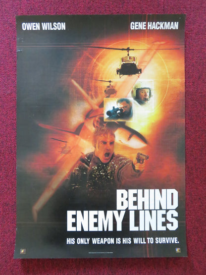 BEHIND ENEMY LINES VHS VIDEO POSTER OWEN WILSON GENE HACKMAN 2001