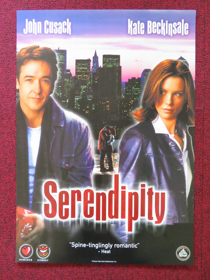 SERENDIPITY VHS VIDEO POSTER JOHN CUSACK KATE BECKINSALE 2001