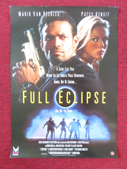 FULL ECLIPSE VHS VIDEO POSTER MARIO VAN PEEBLES PATSY KENSIT 1993