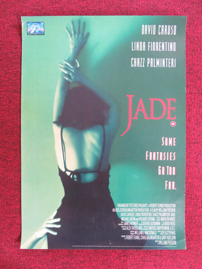 JADE VHS VIDEO POSTER DAVID CARUSO LINDA FIORENTINO 1995