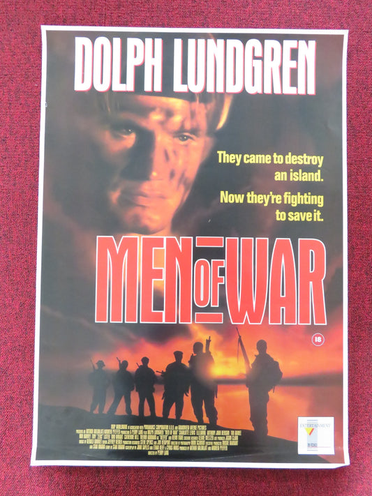 MEN OF WAR VHS POSTER ROLLED DOLPH LUNDGREN CHARLOTTE LEWIS 1994