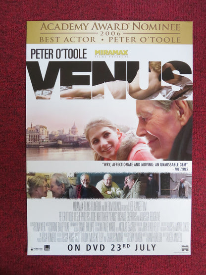 VENUS DVD POSTER PETER O'TOOLE LESLIE PHILLIPS 2006