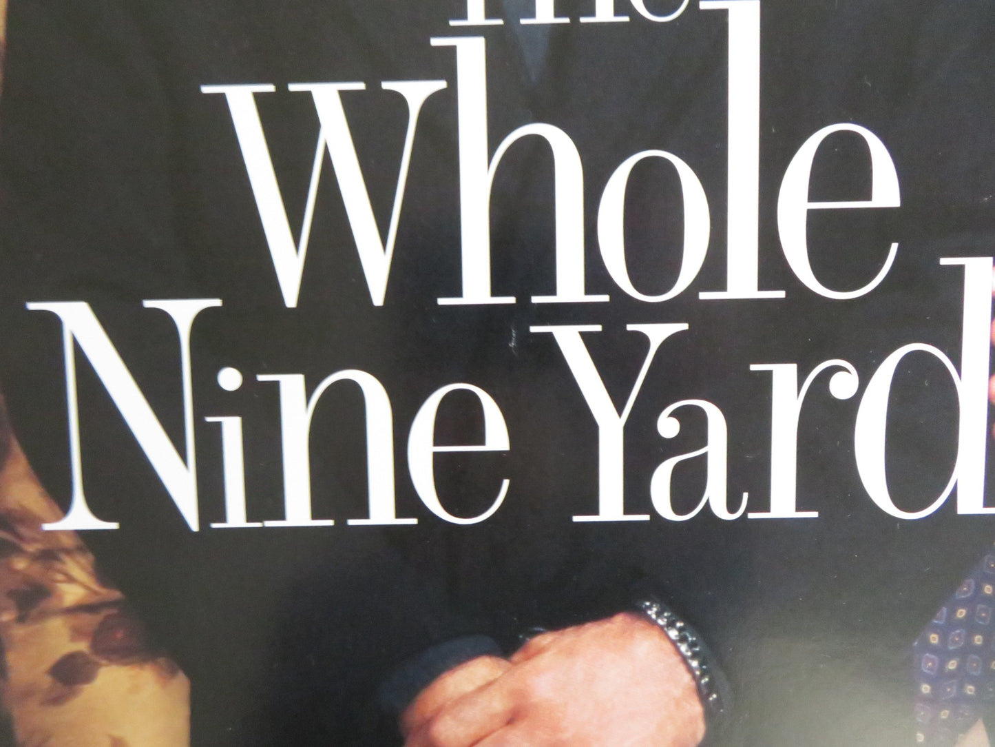 THE WHOLE NINE YARDS VHS VIDEO POSTER BRUCE WILLIS MATTHEW PERRY 2000