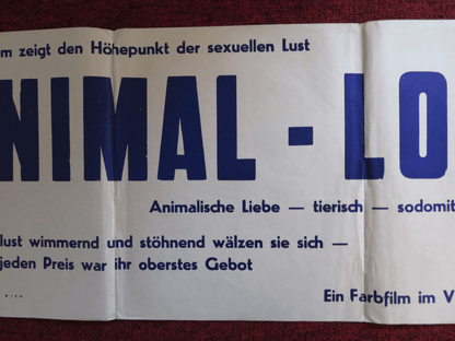 ANIMAL LOVE GERMAN POSTER MARY DUNN SAM KING 1969