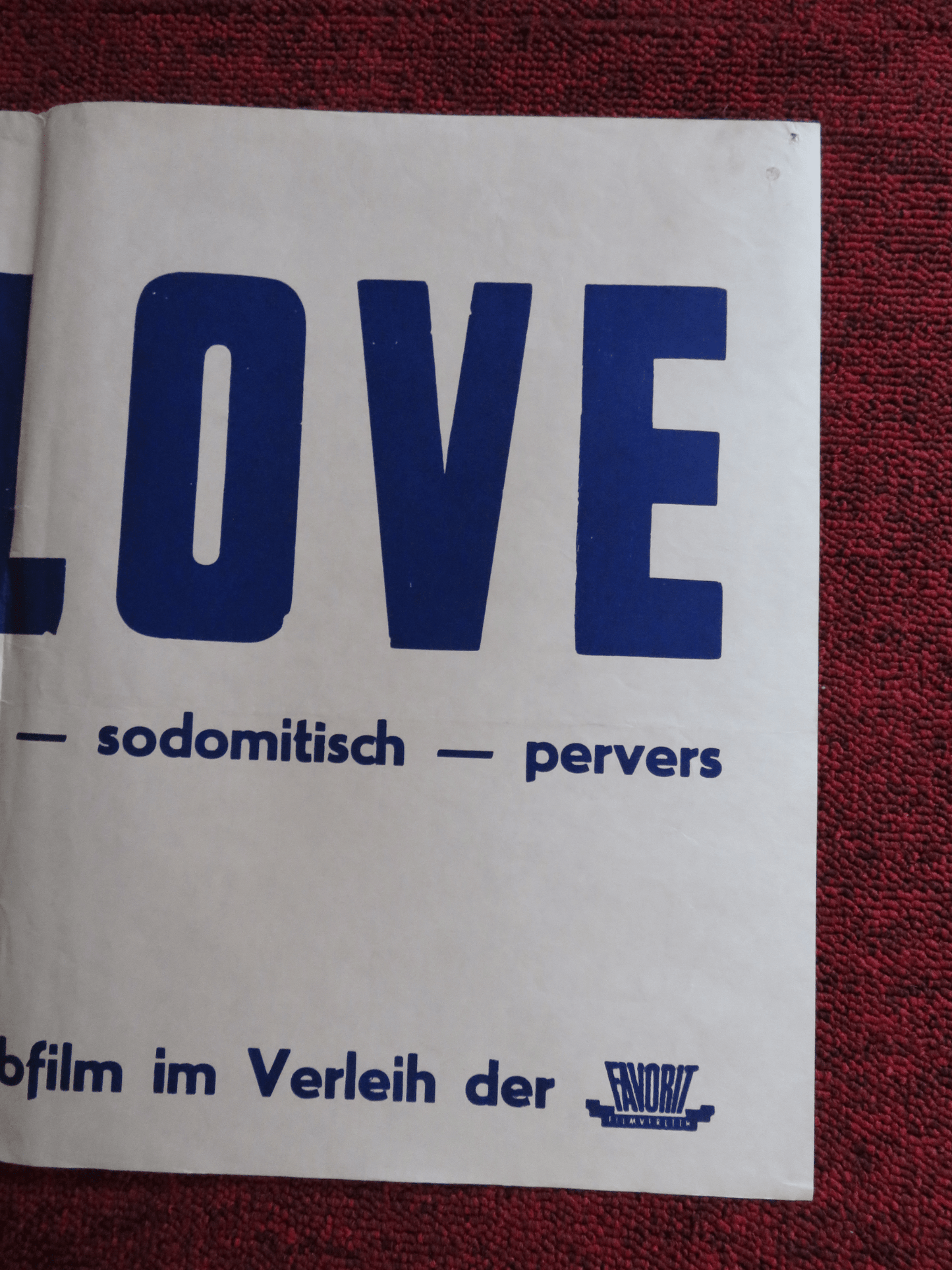 ANIMAL LOVE GERMAN POSTER MARY DUNN SAM KING 1969