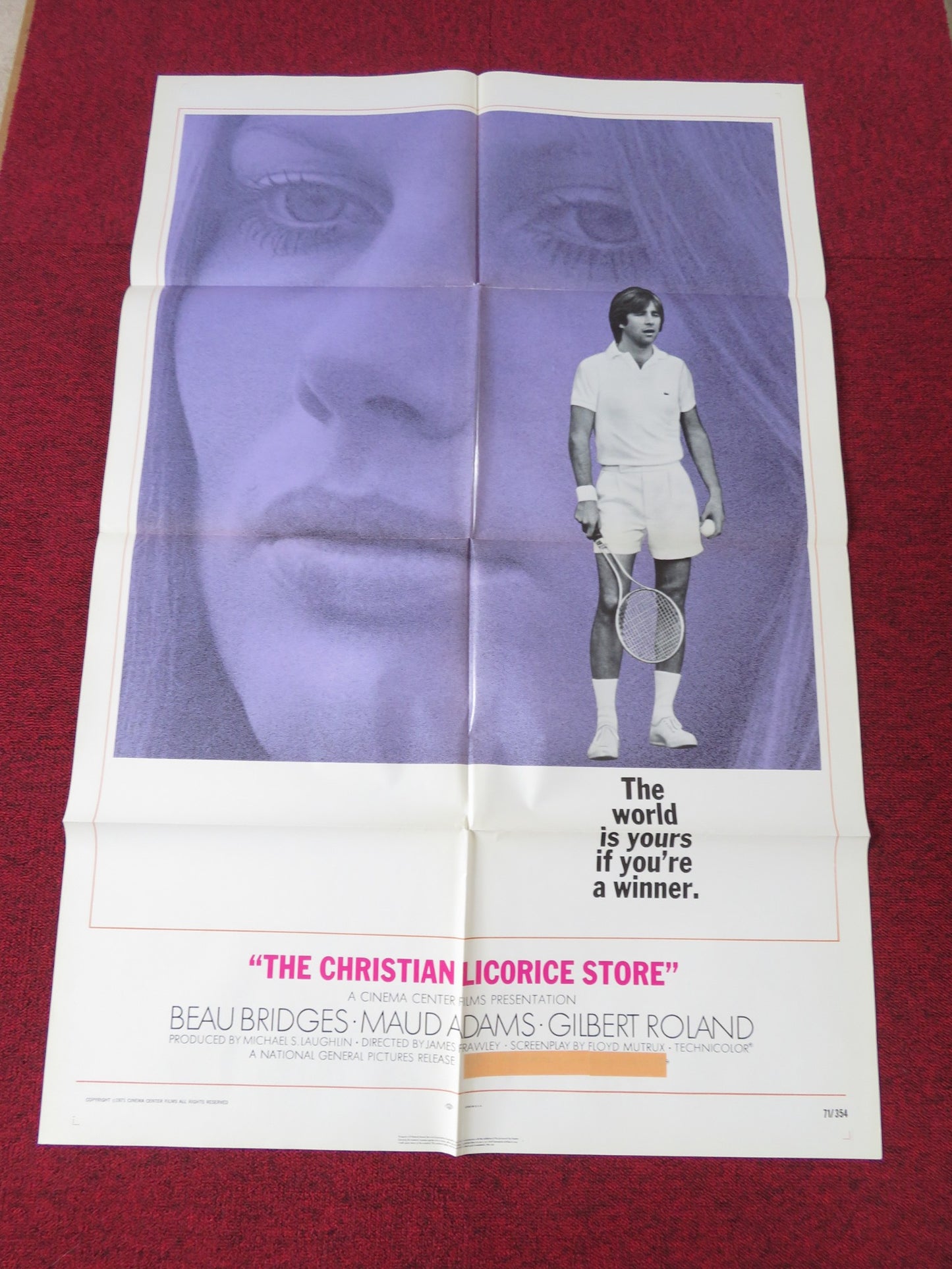 THE CHRISTIAN LICORICE STORE FOLDED US ONE SHEET POSTER BEAU BRIDGES 1971