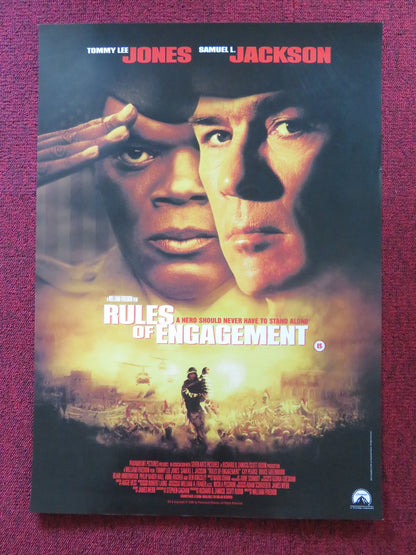 RULES OF ENGAGEMENT VHS VIDEO POSTER TOMMY LEE JONES SAMUEL L. JACKSON 2000