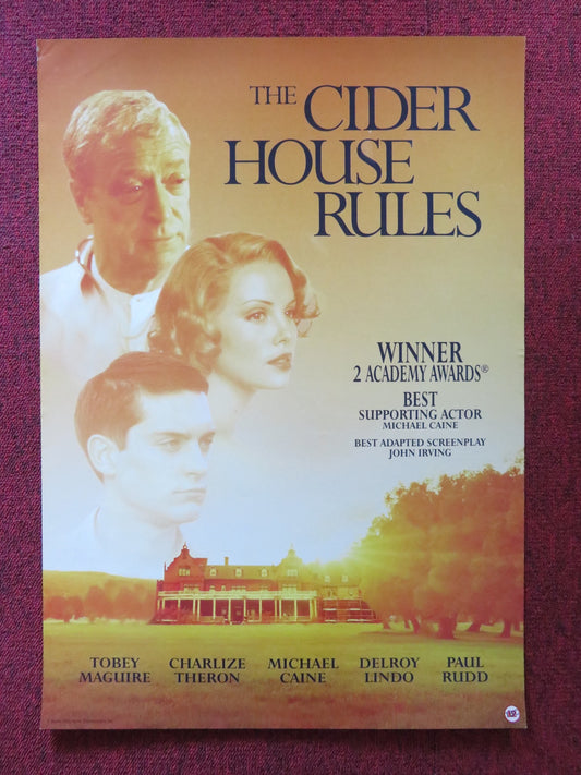 THE CIDER HOUSE RULES VHS VIDEO POSTER MICHAEL CAINE TOBEY MAGUIRE 1999