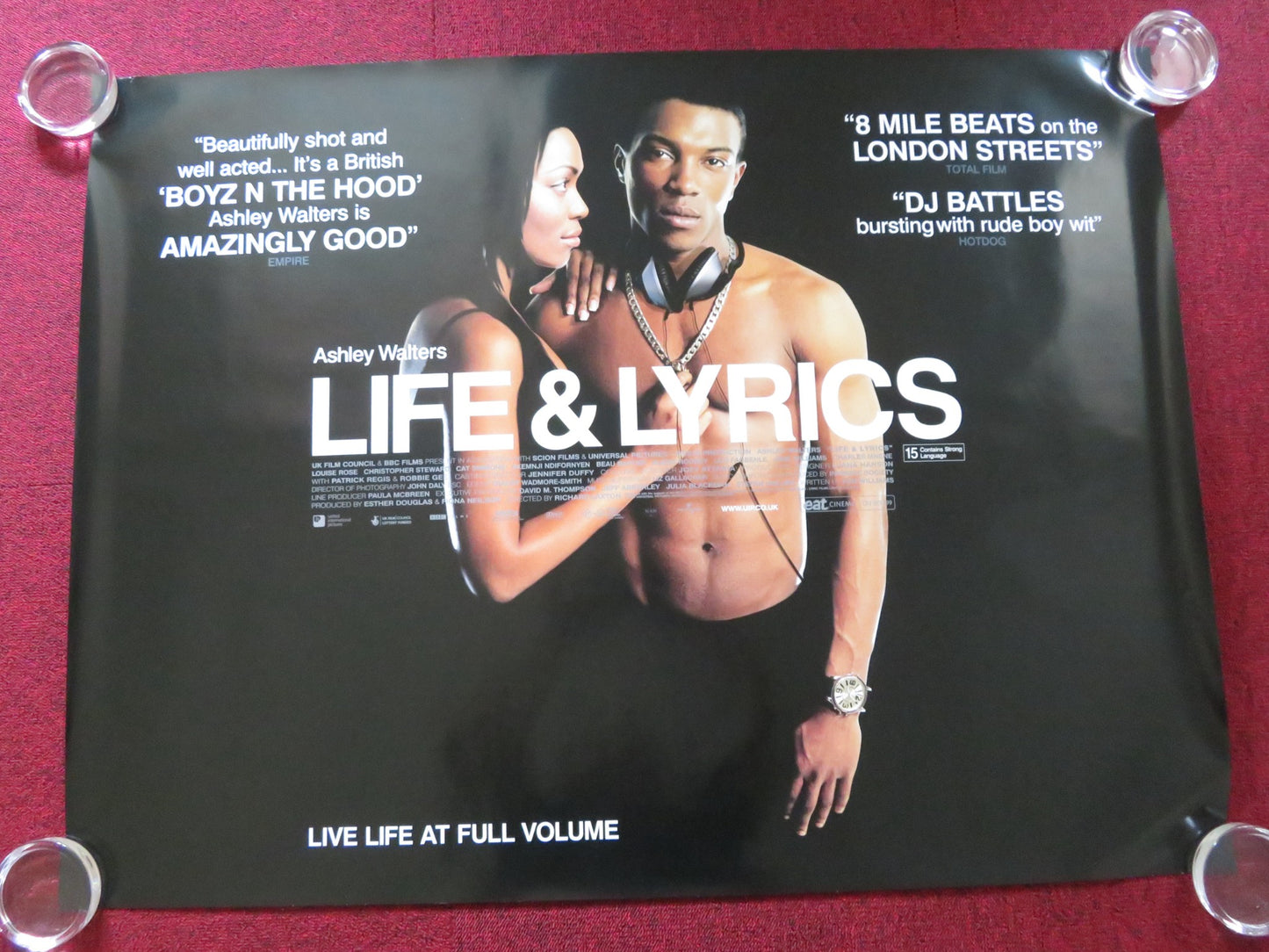 LIFE AND LYRICS UK QUAD ROLLED POSTER ASHLEY WALTERS LOUISE ROSE 2006