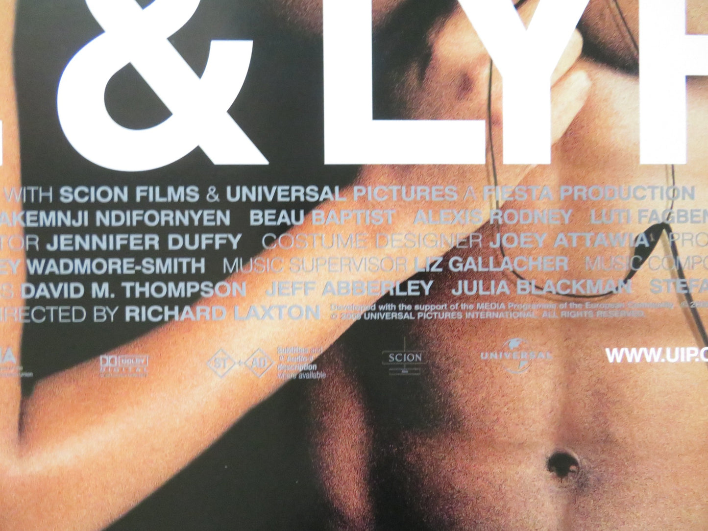 LIFE AND LYRICS UK QUAD ROLLED POSTER ASHLEY WALTERS LOUISE ROSE 2006