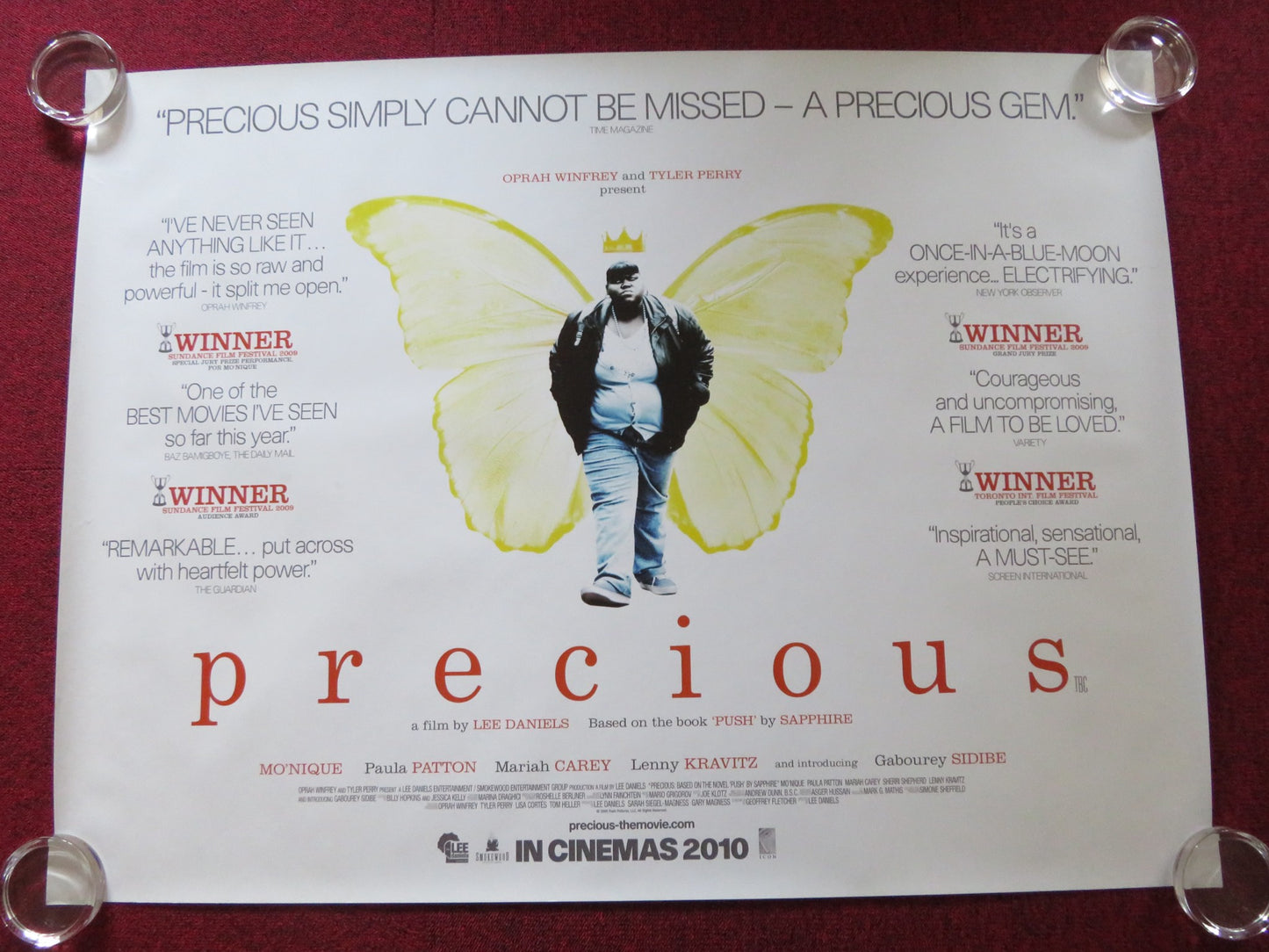 PRECIOUS UK QUAD ROLLED POSTER GABOUREY SIDIBE MO'NIQUE 2009