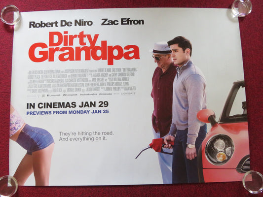 DIRTY GRANDPA UK QUAD ROLLED POSTER ROBERT DE NIRO ZAC EFRON 2016