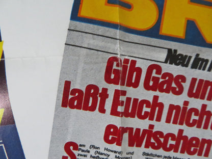 GIB GAS... UND LASST EUCH NICHT ERWISCHEN GERMAN A1 POSTER FOLDED R. HOWARD 1978