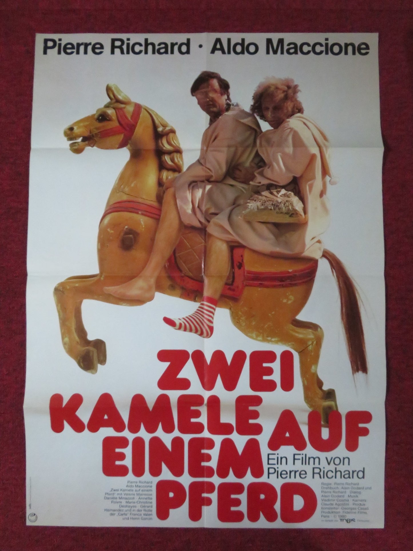 IT'S NOT ME, IT'S HIM GERMAN A1 POSTER FOLDED PIERRE RICHARD ALDO MACCIONE 1980