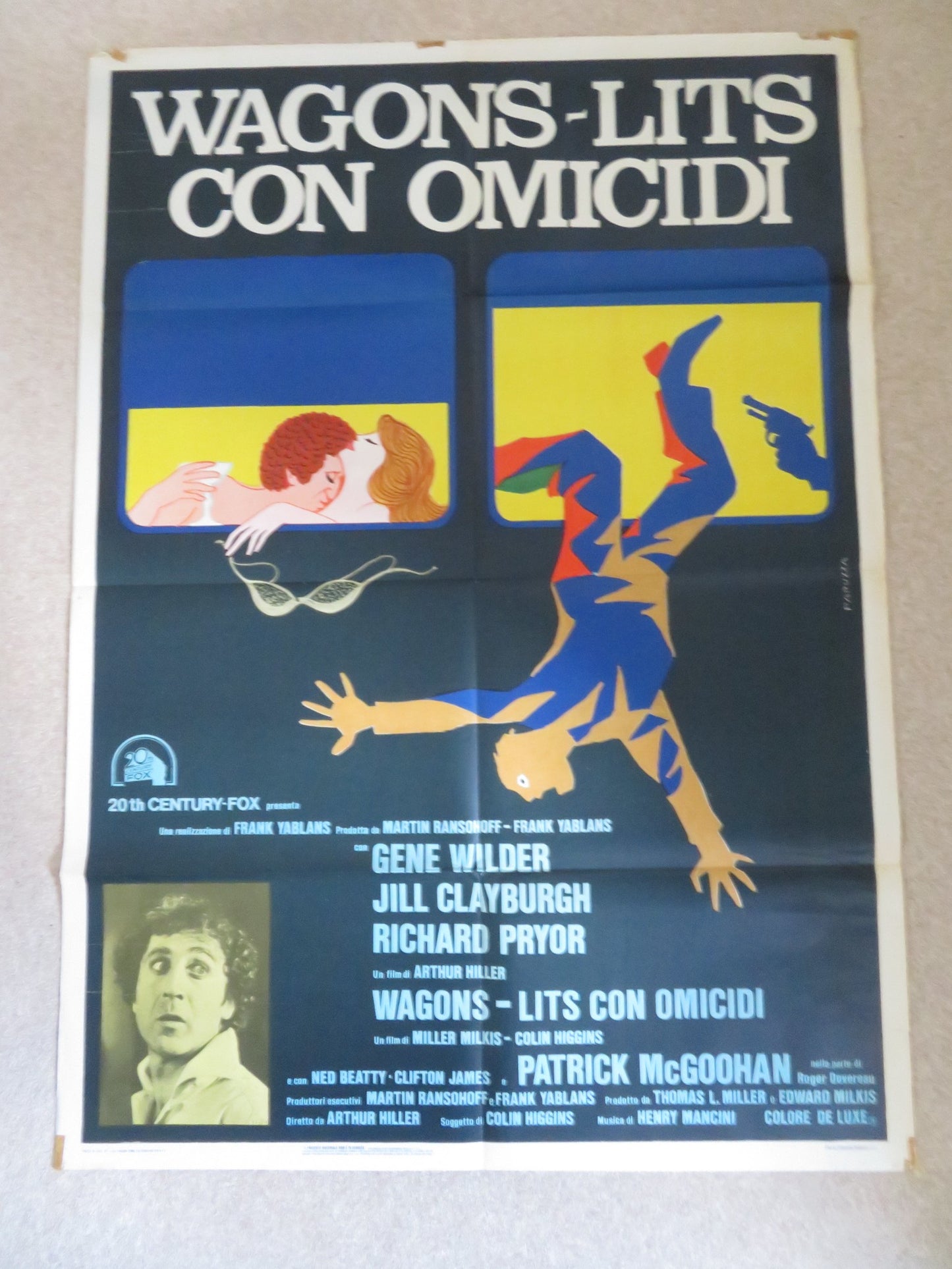 SILVER STREAK ITALIAN 2 FOGLIO POSTER GENE WILDER RICHARD PRYOR 1977