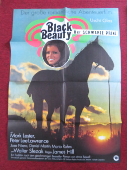 BLACK BEAUTY GERMAN A1 POSTER FOLDED MARK LESTER WALTER SLEZAK 1971