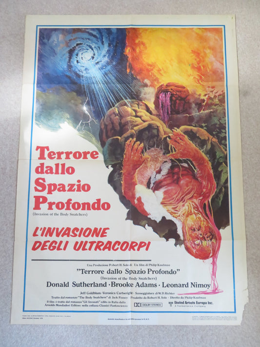 INVASION OF THE BODY SNATCHERS ITALIAN 2 FOGLIO POSTER SUTHERLAND GOLDBLUM 1978