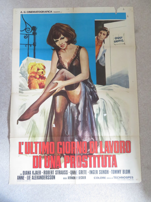 DAGMAR'S HOT PANTS, INC ITALIAN 2 FOGLIO POSTER DIANA KJAER ROBERT STRAUSS 1971