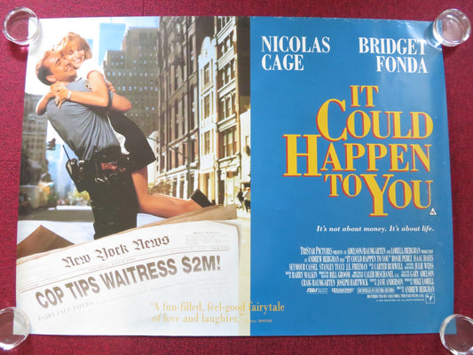 IT COULD HAPPEN TO YOU UK QUAD ROLLED POSTER NICOLAS CAGE BRIDGET FONDA 1994