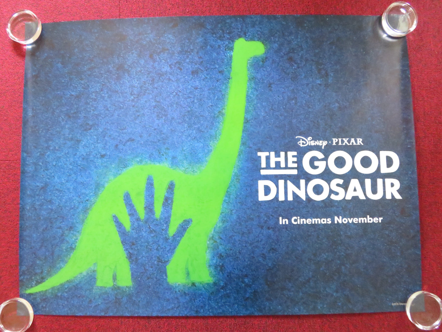 THE GOOD DINOSAUR UK QUAD ROLLED POSTER DISNEY FRANCES MCDORMAN 2015