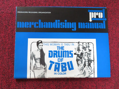 THE DRUMS OF TABU UNCUT PRESS BOOK FOLDED JAMES PHILBROOK SEYNA SEYN 1966