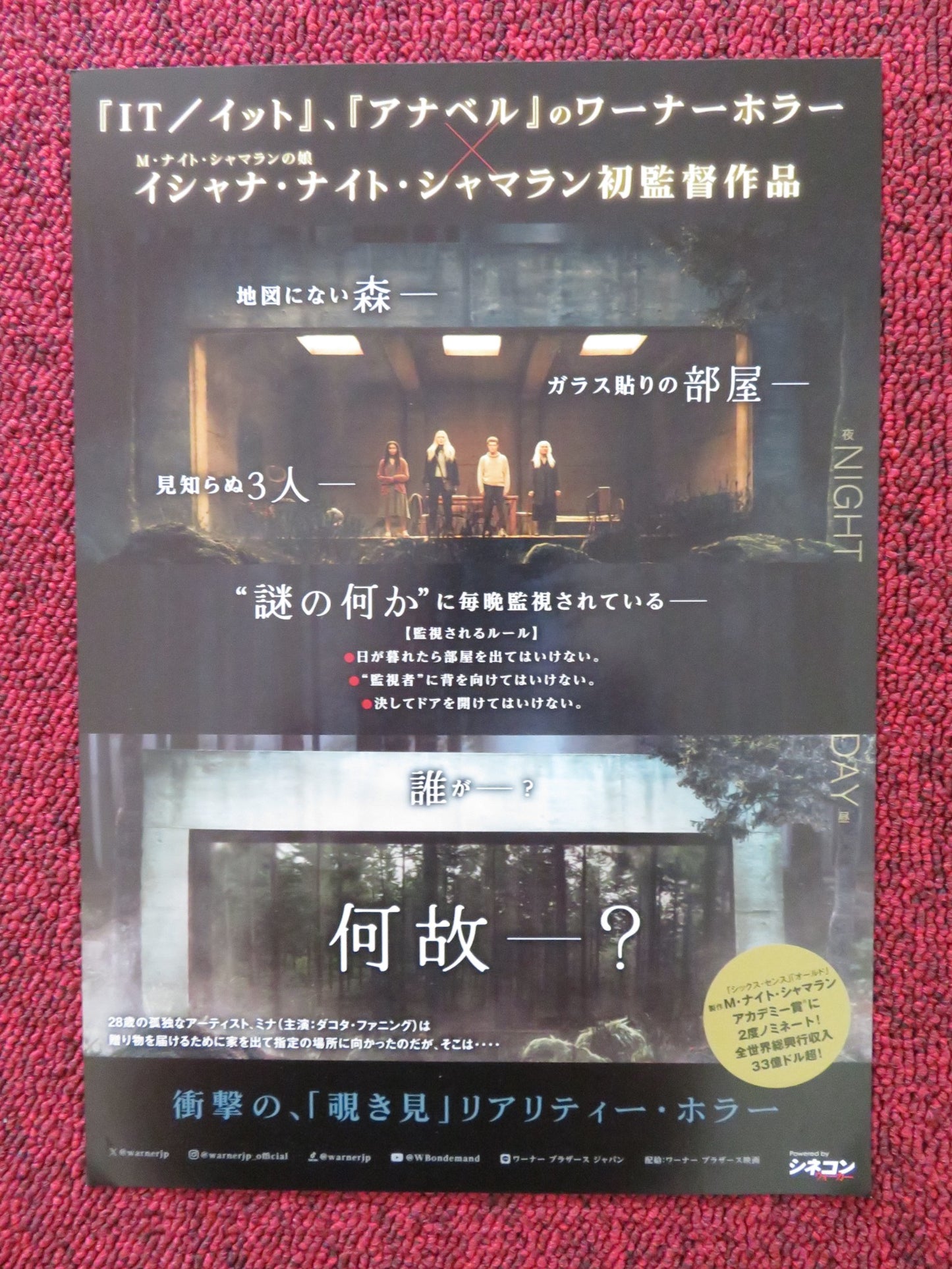 THE WATCHERS JAPANESE CHIRASHI (B5) POSTER DAKOTA FANNING GEORGINA CAMPBELL 2024