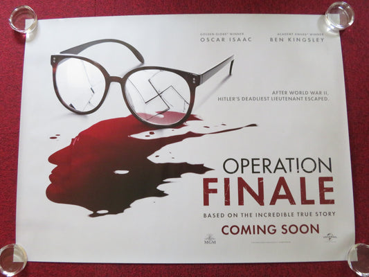 OPERATION FINALE UK QUAD ROLLED POSTER OSCAR ISAAC BEN KINGSLEY 2018