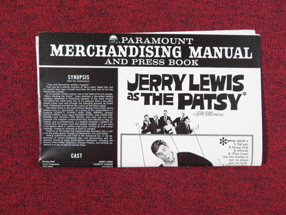 THE PATSY UNCUT PRESS BOOK FOLDED JERRY LEWIS INA BALIN 1964