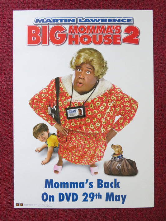 BIG MOMMA'S HOUSE 2 DVD POSTER MARTIN LAWRENCE NIA LONG 2006