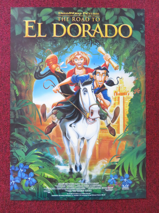 THE ROAD TO EL DORADO VHS VIDEO POSTER KEVIN KLINE KENNETH BRANAGH 2000