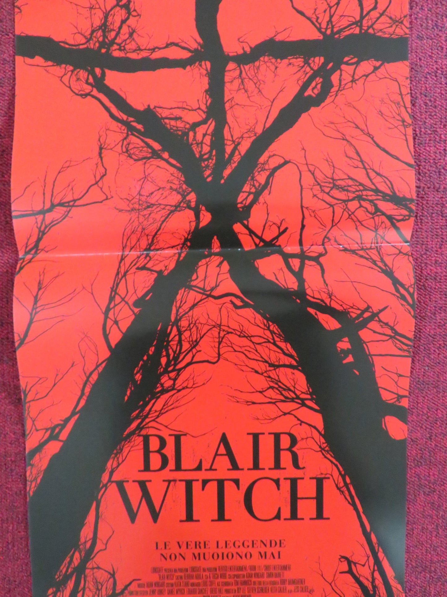 BLAIR WITCH ITALIAN LOCANDINA POSTER JAMES ALLEN MCCUNE CALLIE HERNANDEZ 2016