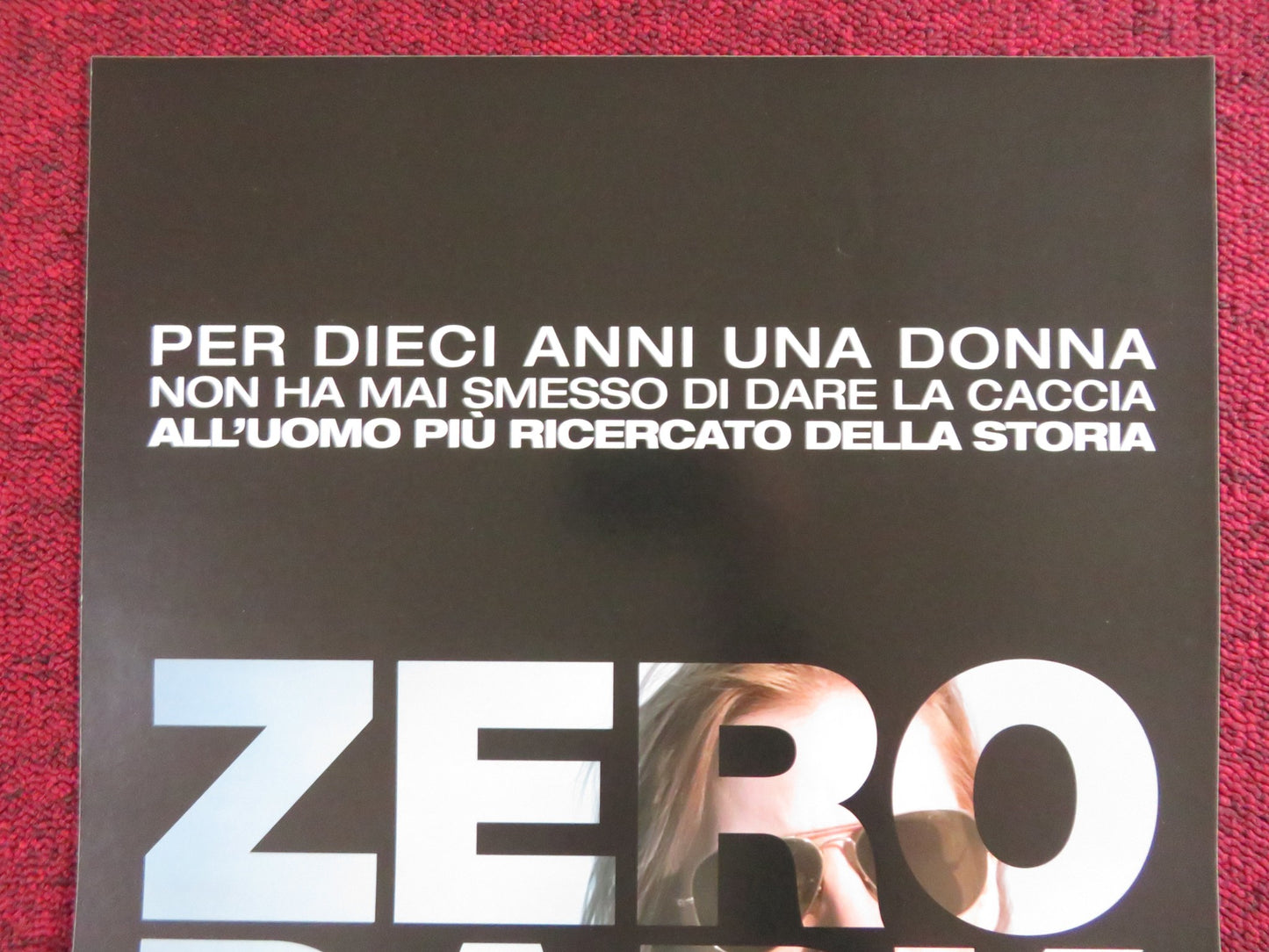 ZERO DARK THIRTY ITALIAN LOCANDINA POSTER JESSICA CHASTAIN JASON CLARKE 2012